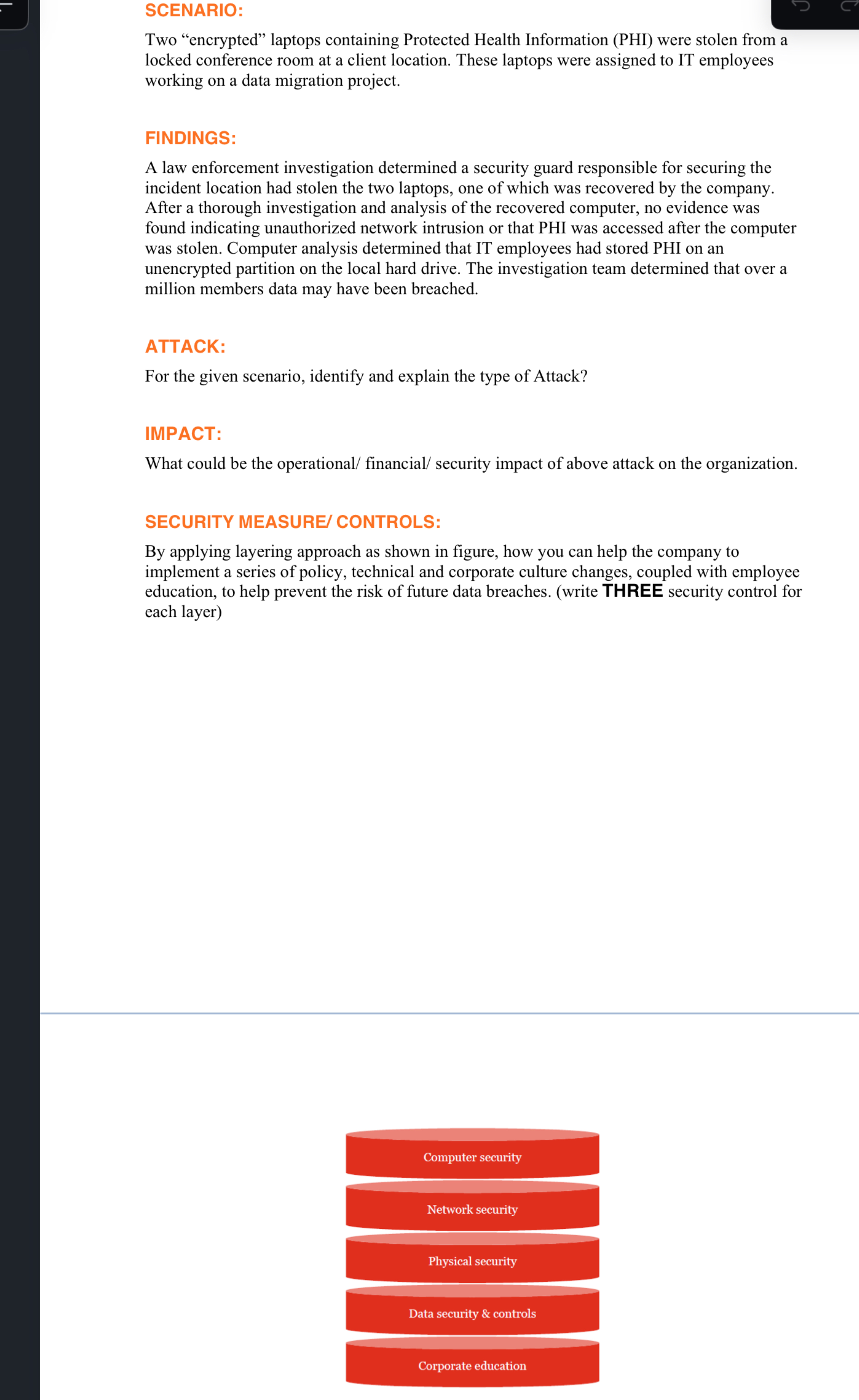 SCENARIO: Two "encrypted" laptops containing