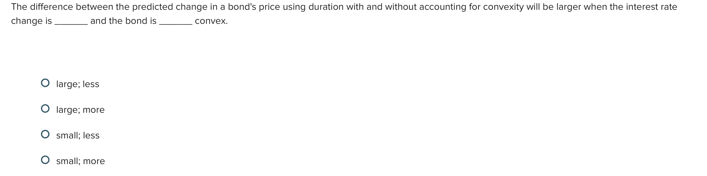 The difference between the predicted change in a