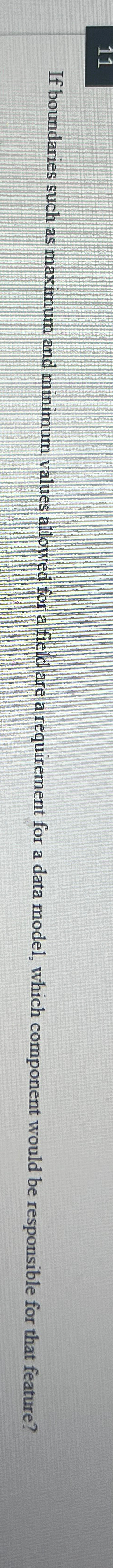 1 1 If boundaries such as maximum and minimum