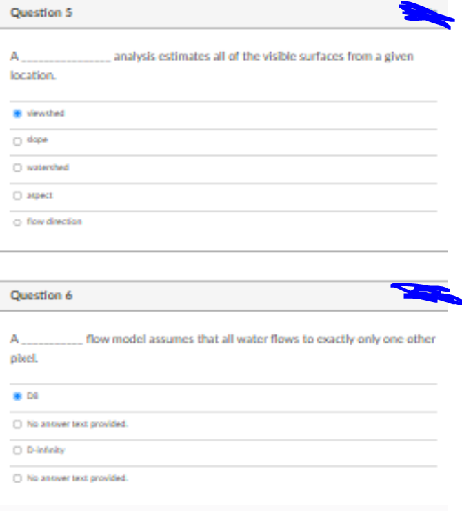 Question 5 A analysis cotimates all of the