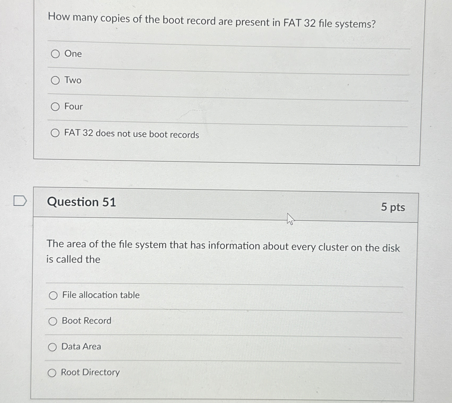 How many copies of the boot record are present in