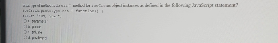 What type of method is the eat ( ) method for