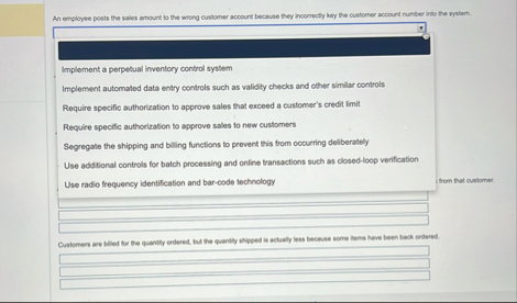 An employee posts the nales amount it the wong