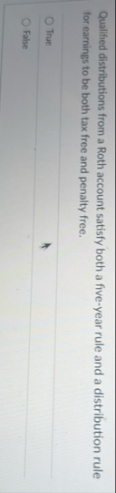 Qualified distributions from a Roth account