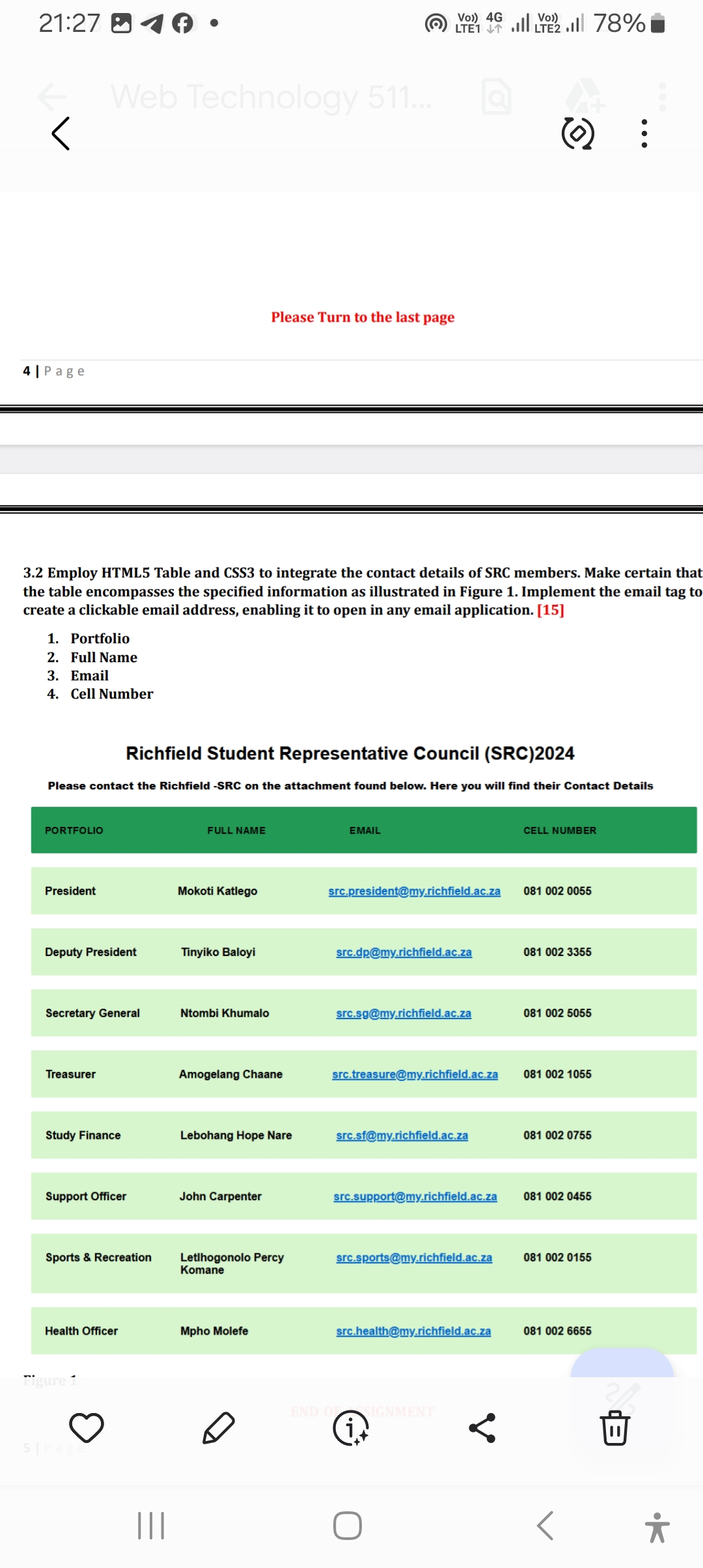 Unidentified 3 . 2 Employ HTML 5 Table and CSS 3