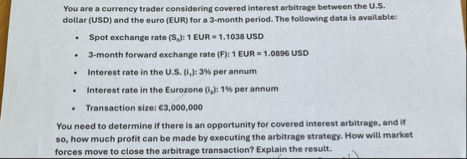 You are a currency trader considering covered