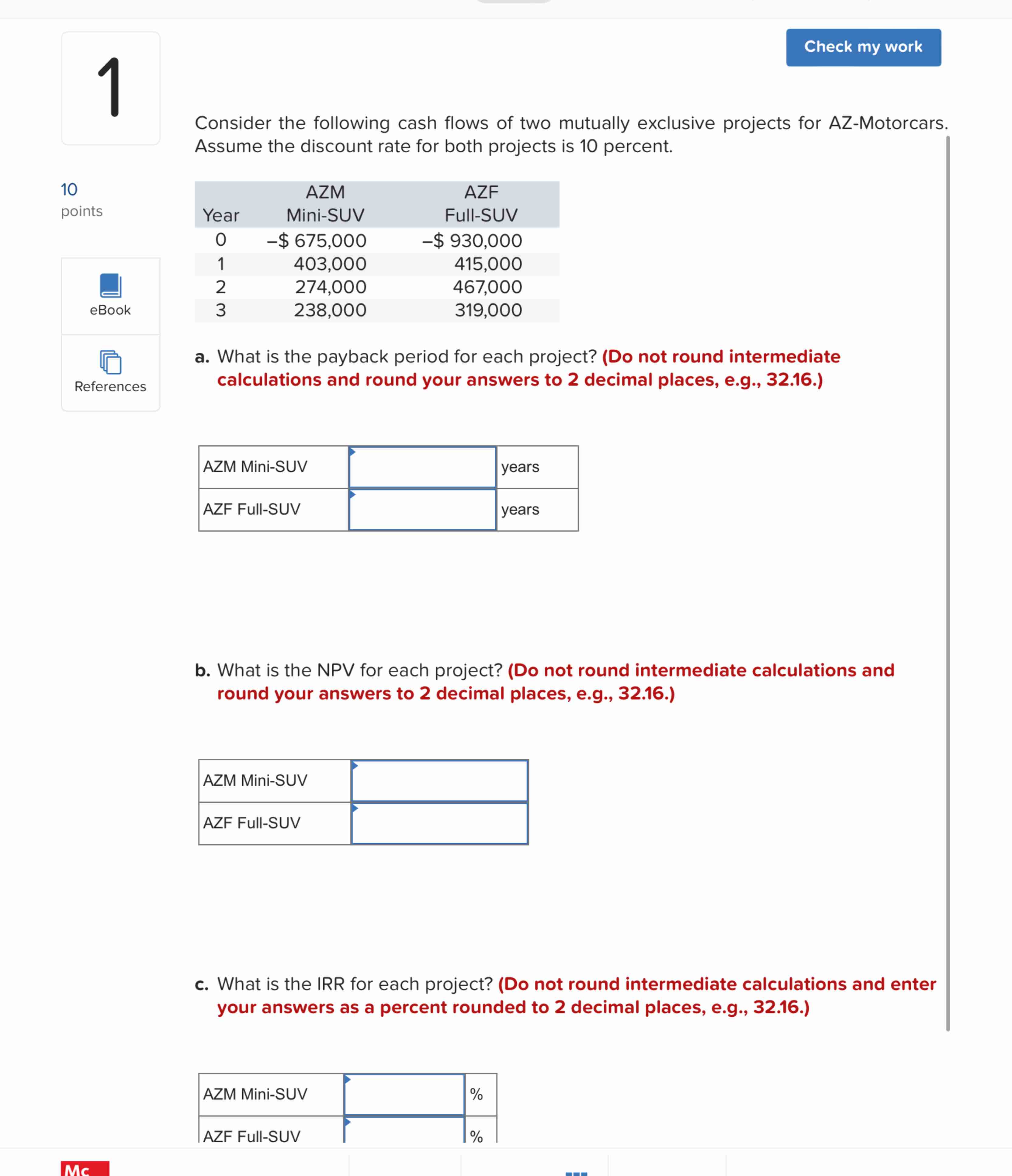 Show me the steps to solve Problem 5 - 1 6