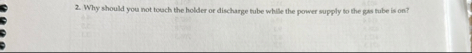 Why should you not touch the holder or discharge