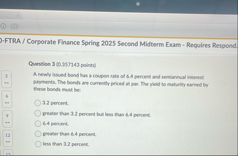 - FTRA / Corporate Finance Spring 2 0 2 5 Second