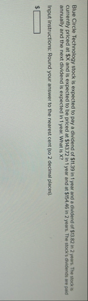 Blue Circle Technology stock is expected to pay a