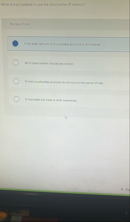 When is it acceptable to use the direct write -