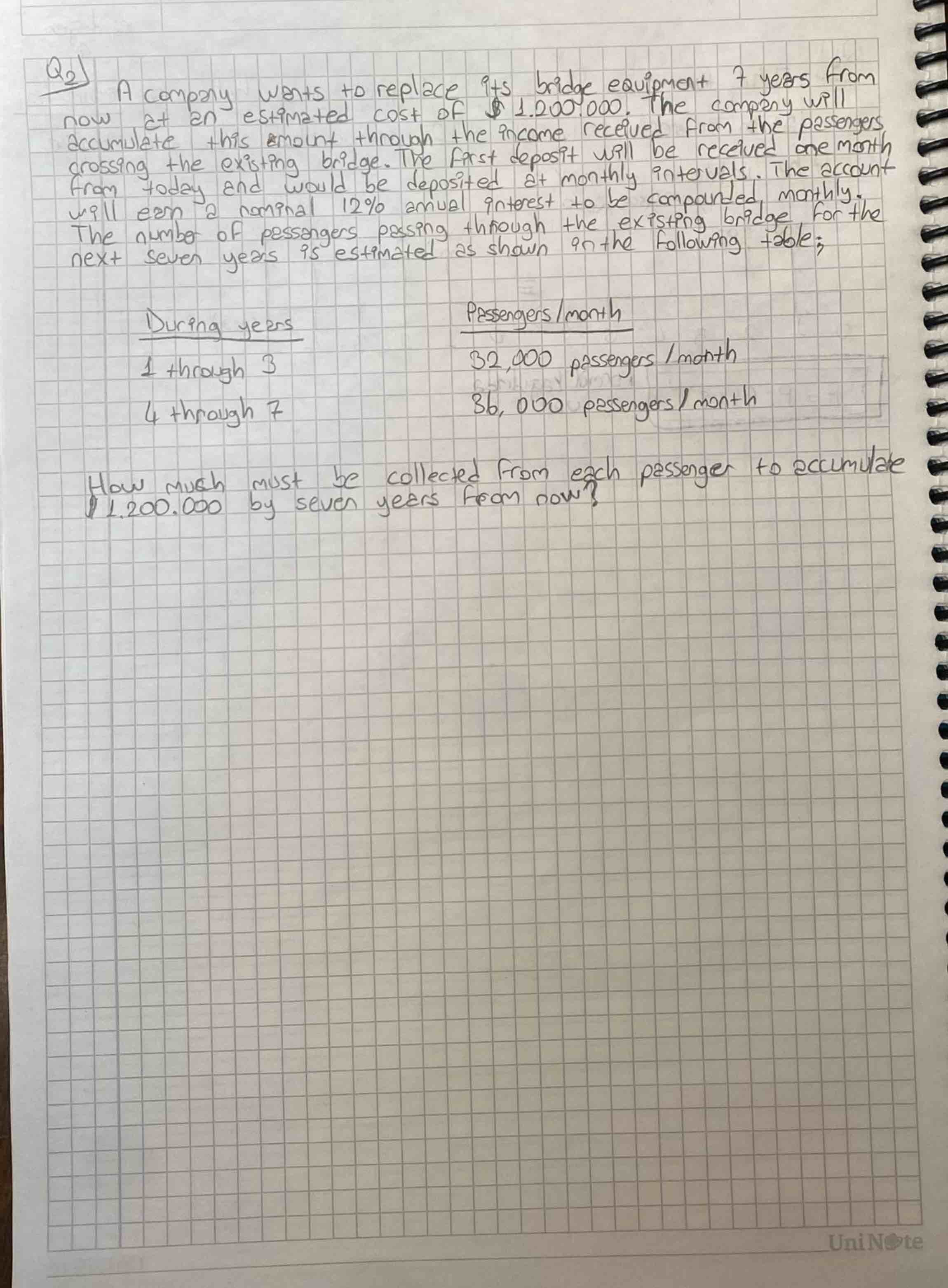 \ ( Q _ { 2 } \ ) A compry wonts to replace its