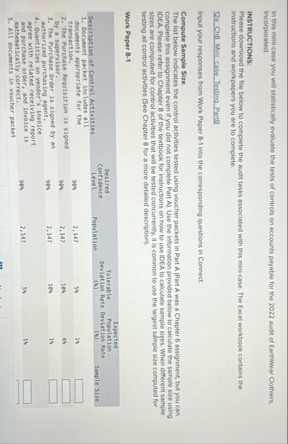 In this mini - case you will statistically