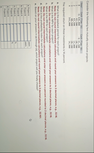 Consider the following two mutually exclusive