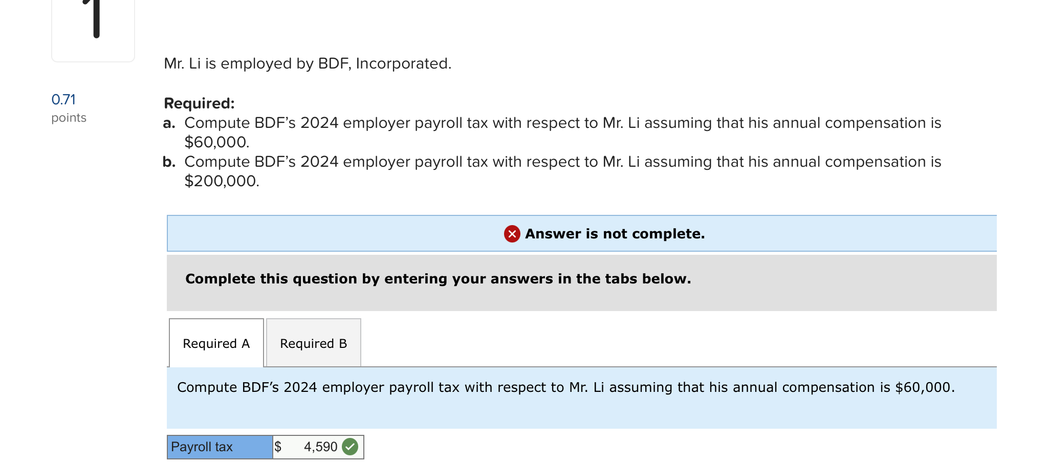 Mr . Li is employed by BDF , Incorporated.