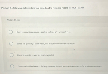 Which of the following statements is true based