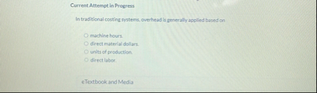 Current Attempt in Progress In traditional