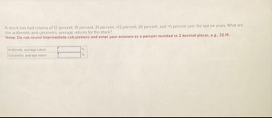 A shock has had iesars of 1 2 pevcent, 1 9