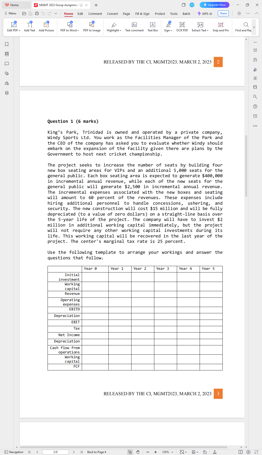 RELEASED BY THE CI , MGMT 2 0 2 3 , MARCH 2 , 2 0