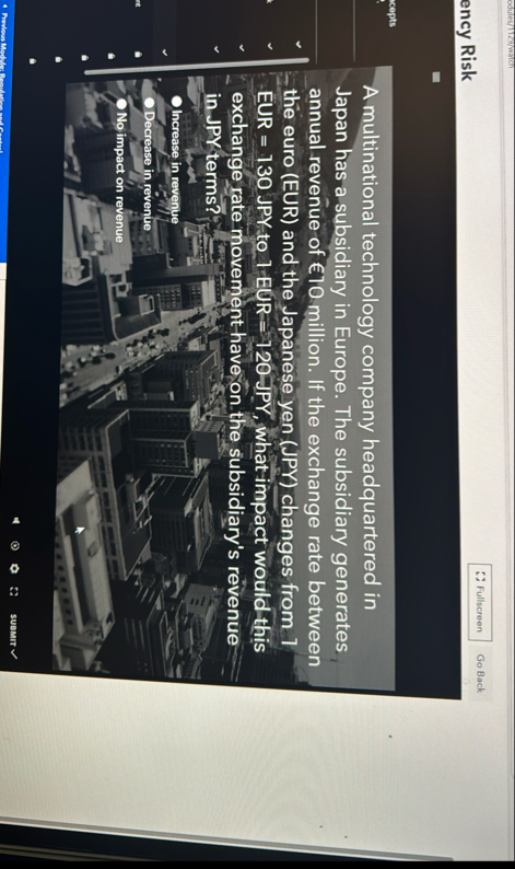 ency Risk Go Back A multinational technology