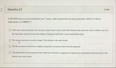 Question 2 1 6 pts A $$ 0 . 0 0 0 loan is to be
