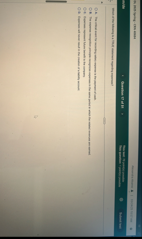 DL 2 0 2 5 Spring - CRN 4 0 6 8 4 Alexandra