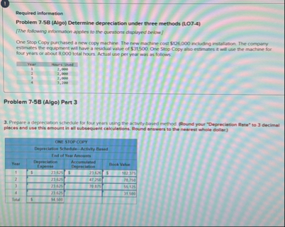1 Aequired informstion Problem 7 . 5 8 ( Algo )