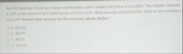 Norfolk Sporting Goodu purchases merchandiae whth