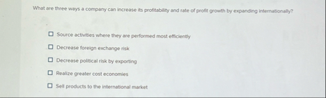 What are three ways a compary can increase its