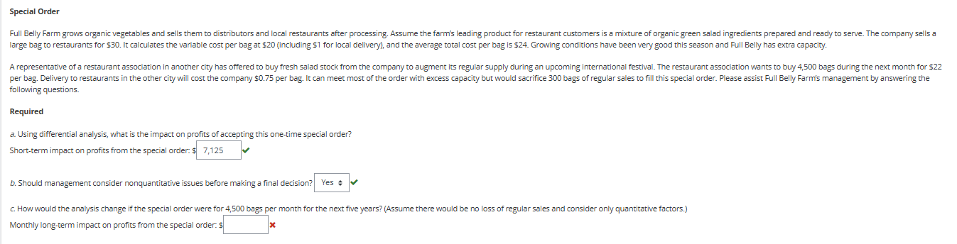 Special Order large bag to restaurants for \ ( \