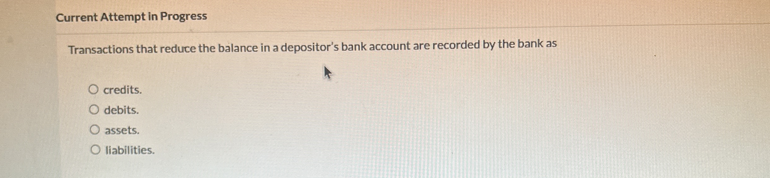 Current Attempt in Progress Transactions that