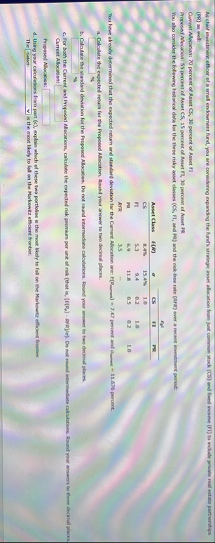 ( PR ) as well: Current Allocation: 7 0 percent