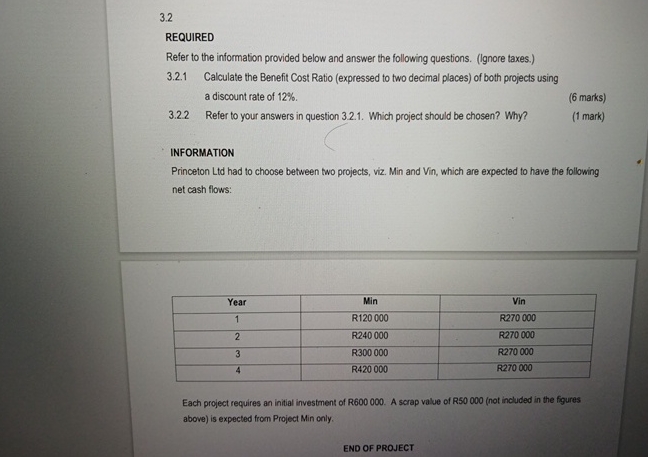 3 . 2 REQUIRED Refer to the information provided