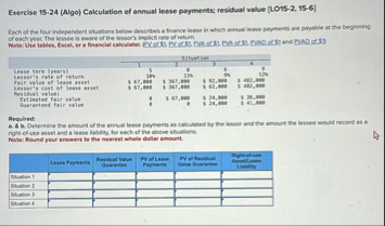 Exercise 1 5 . 2 4 ( Algo ) Calculation of annual