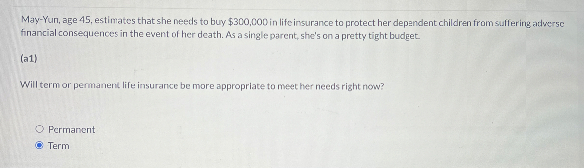 May - Yun, age 4 5 , estimates that she needs to