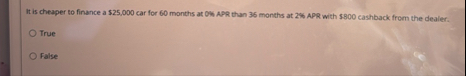 It is cheaper to finance a $ 2 5 , 0 0 0 car for
