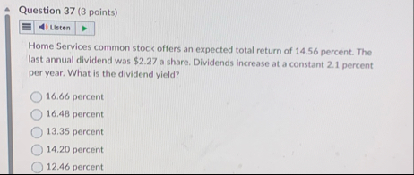 Question 3 7 ( 3 points ) Listen Home Services