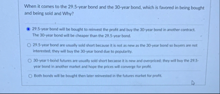 When it comes to the 2 9 . 5 - year bond and the