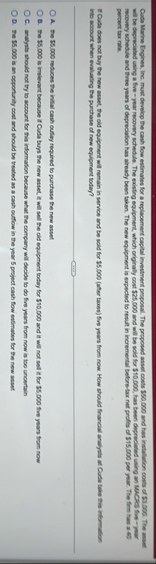 Cuds Marine Eingines, Inc, must develop the cash