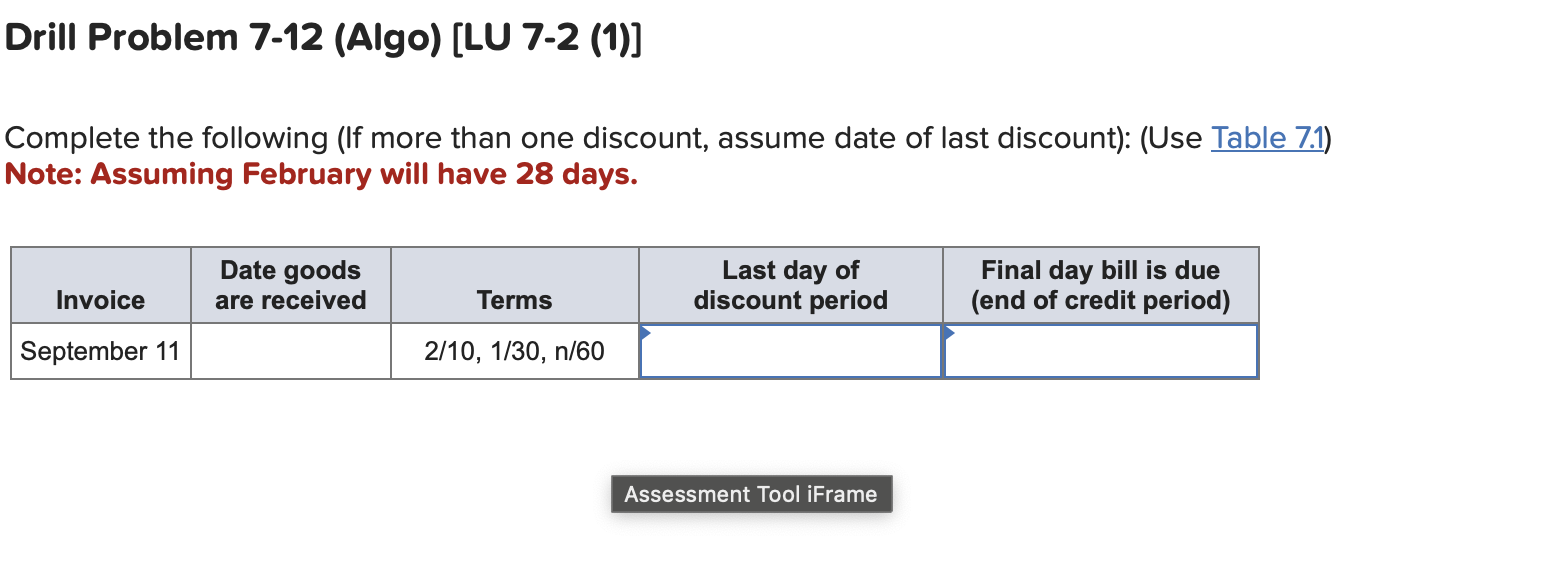 Drill Problem 7 - 1 2 ( Algo ) [ LU 7 - 2 ( 1 ) ]