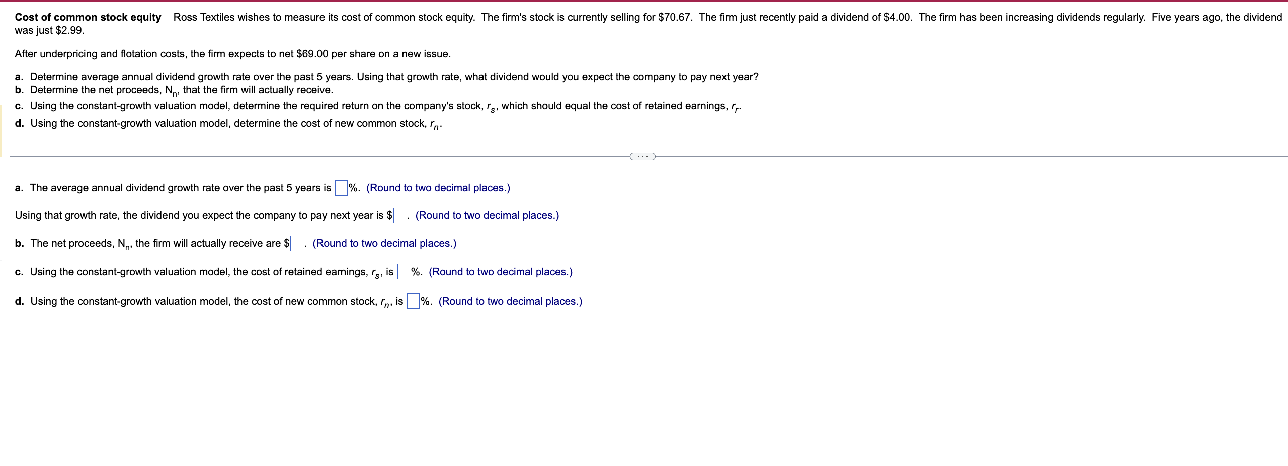 was just \ ( \ $ 2 . 9 9 \ ) . After underpricing