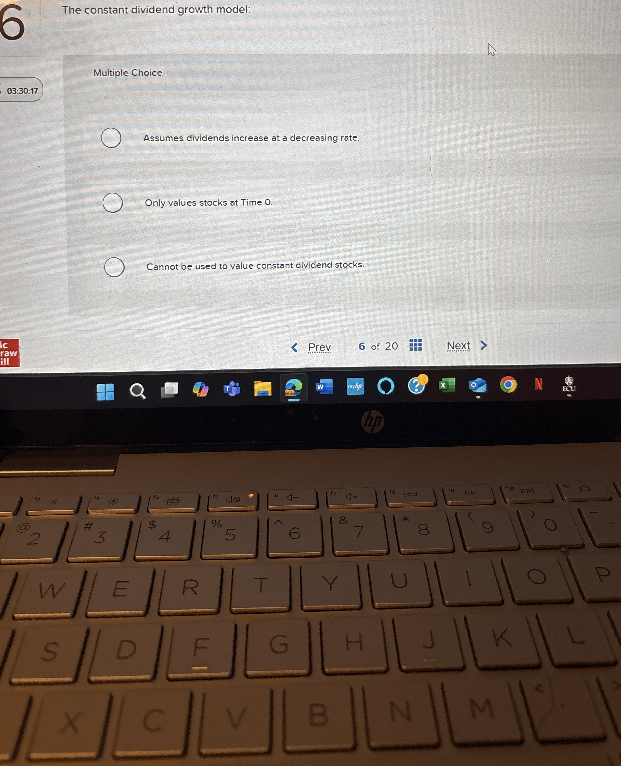 The constant dividend growth model: Multiple