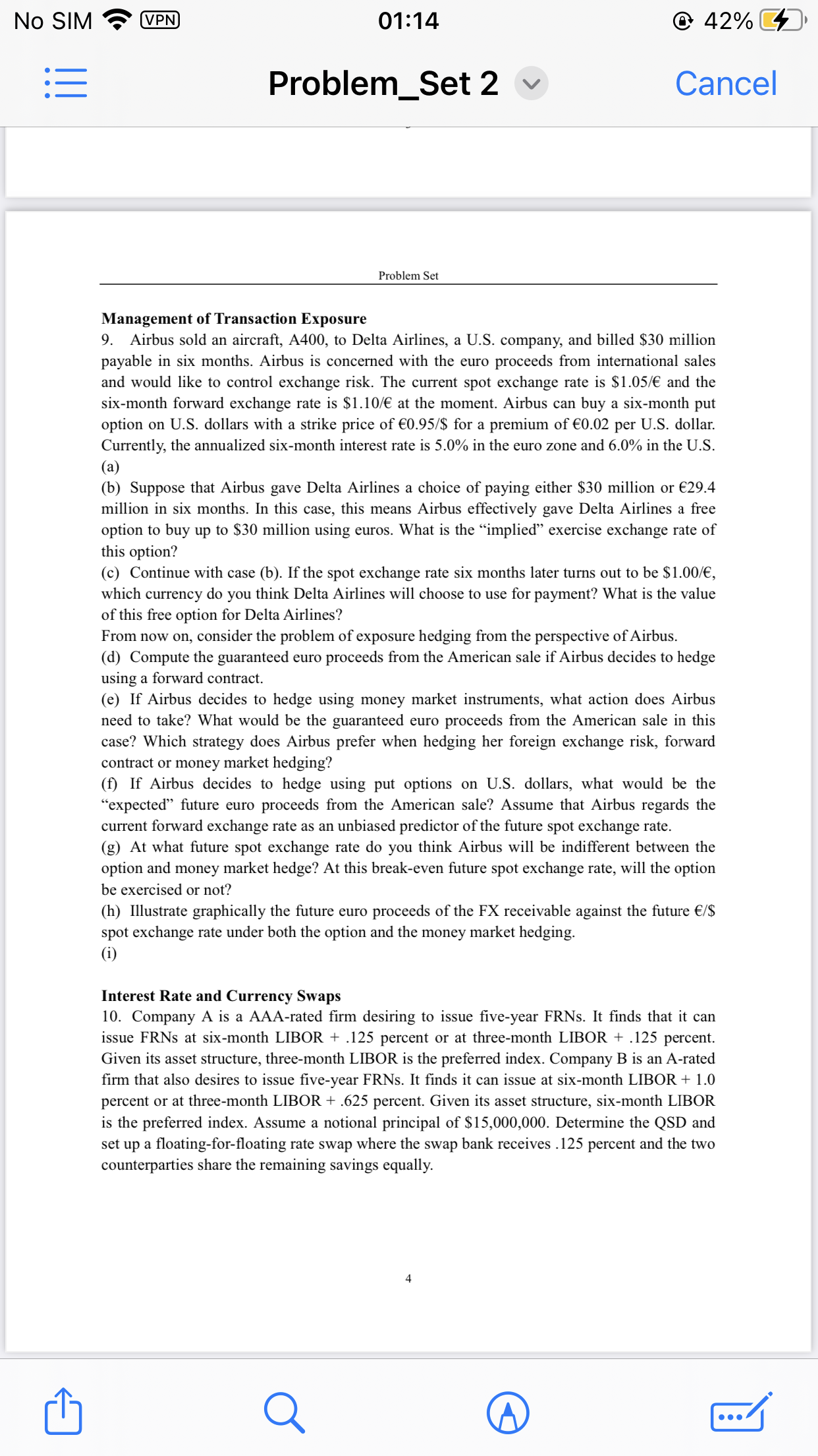 No SIM = 01:14 @ 42% (4) Problem_Set 2 -v Cancel