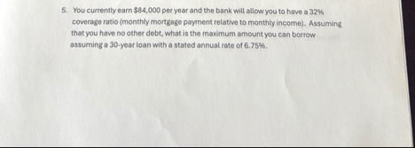 You currently earn $ 8 4 , 0 0 0 per year and the