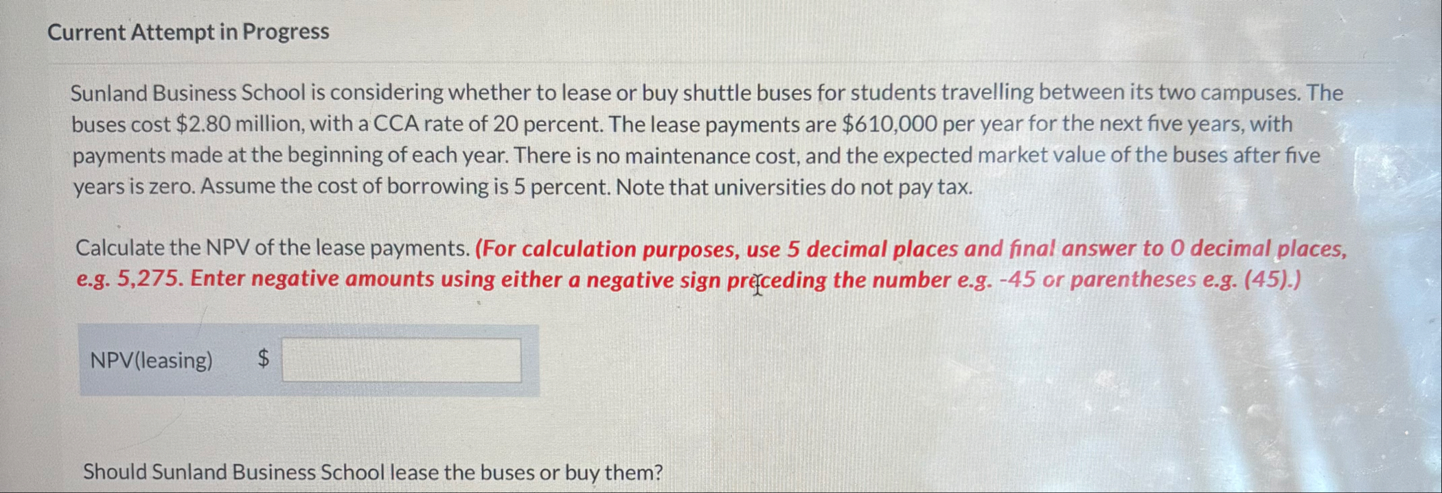 Current Attempt in Progress Sunland Business