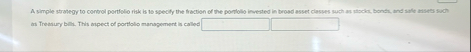 A simple strategy to control pontfolio risk is is