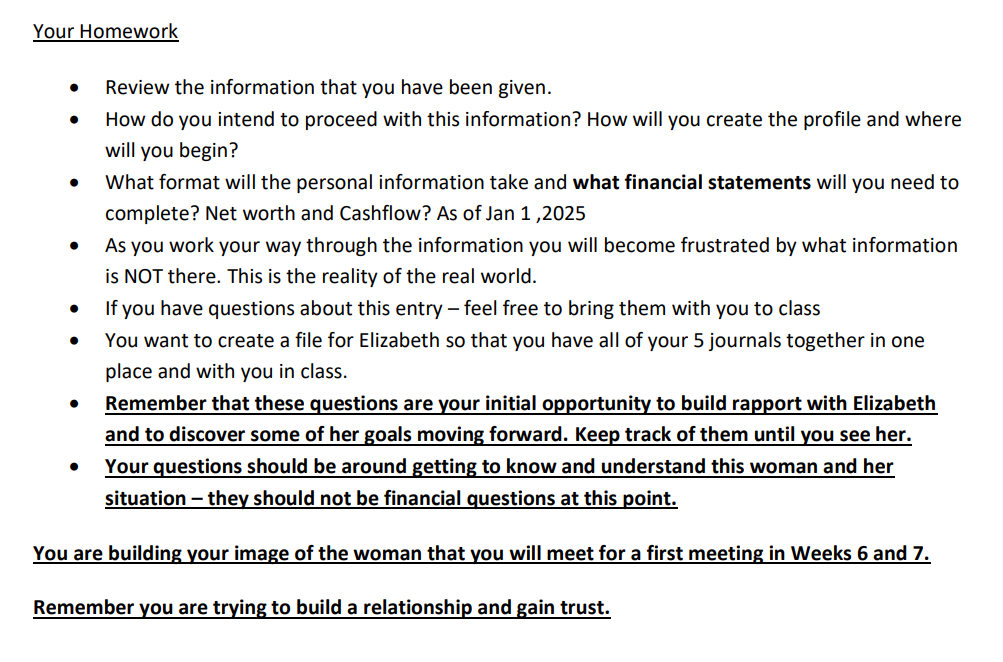 CLIENT PROFILE # 1 MGMT 3059 Case Study This case