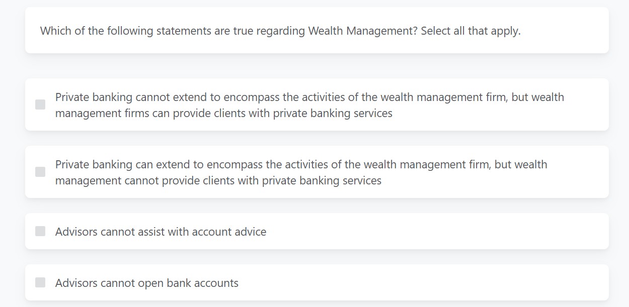 Which of the following statements are true