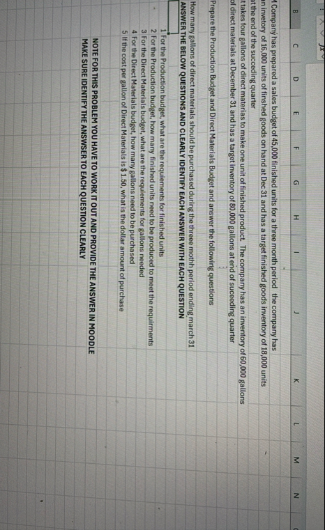 B C D E F G H I J L M N 1 Company has prepared a