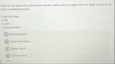 What are the typical key performance indicators (